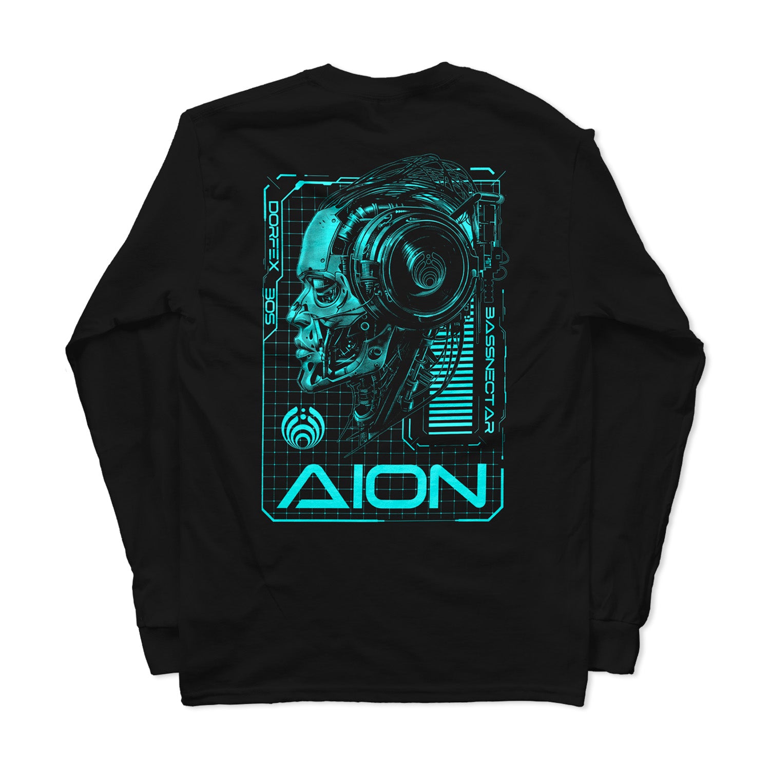 AION Blue LS Tee [Black]