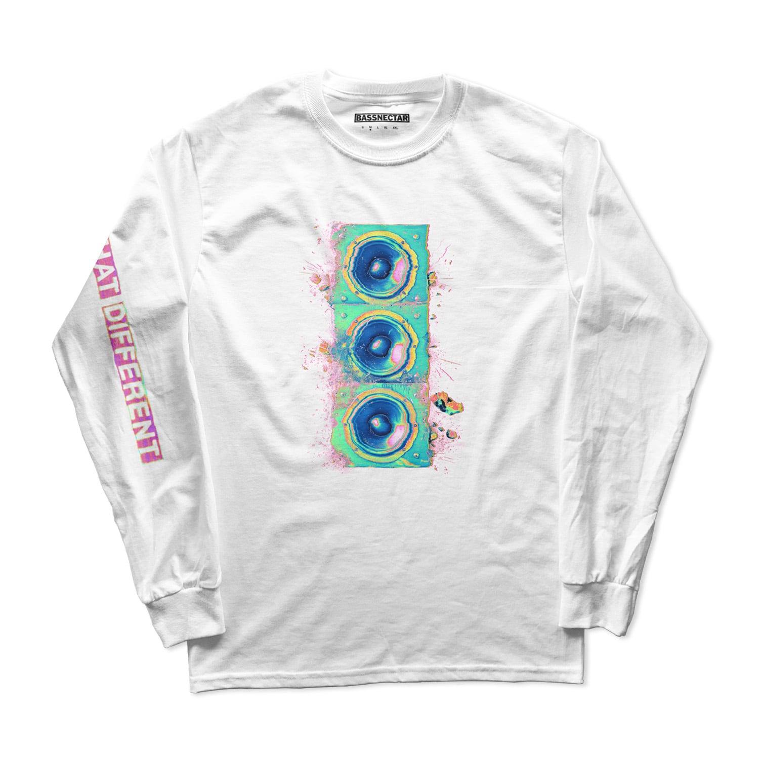 That Different Blue Speaker Stack LS Tee [White]