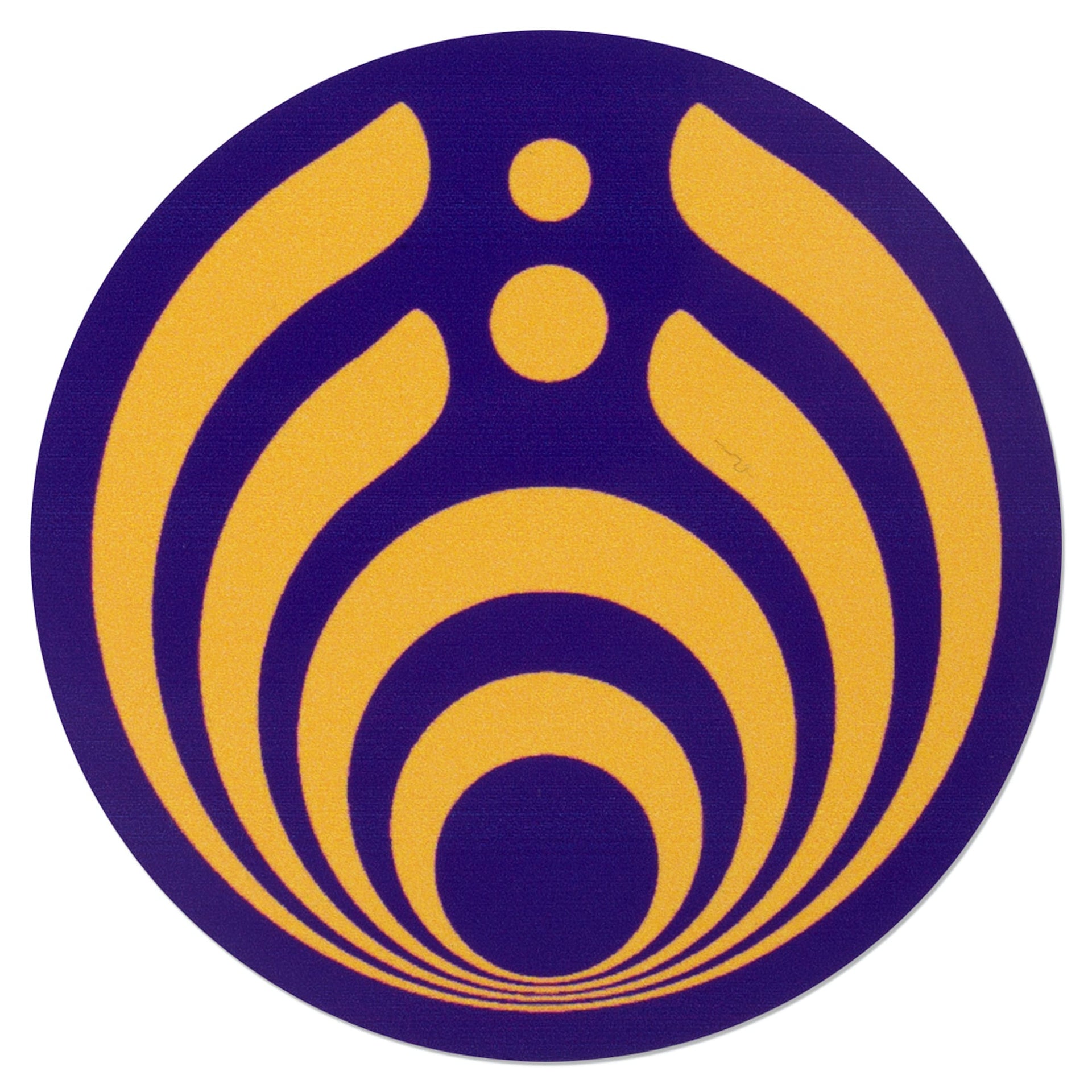 Purple and Gold Emblem Sticker