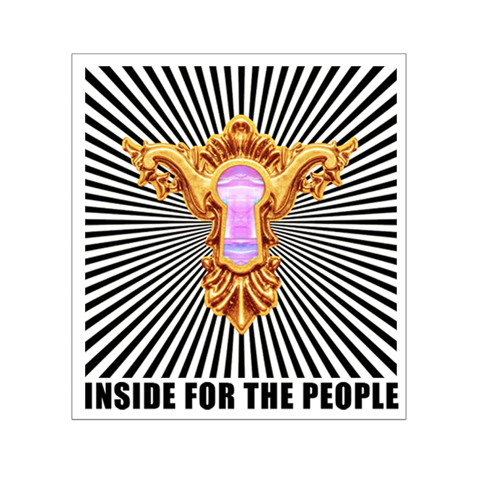 Inside for the People Sticker
