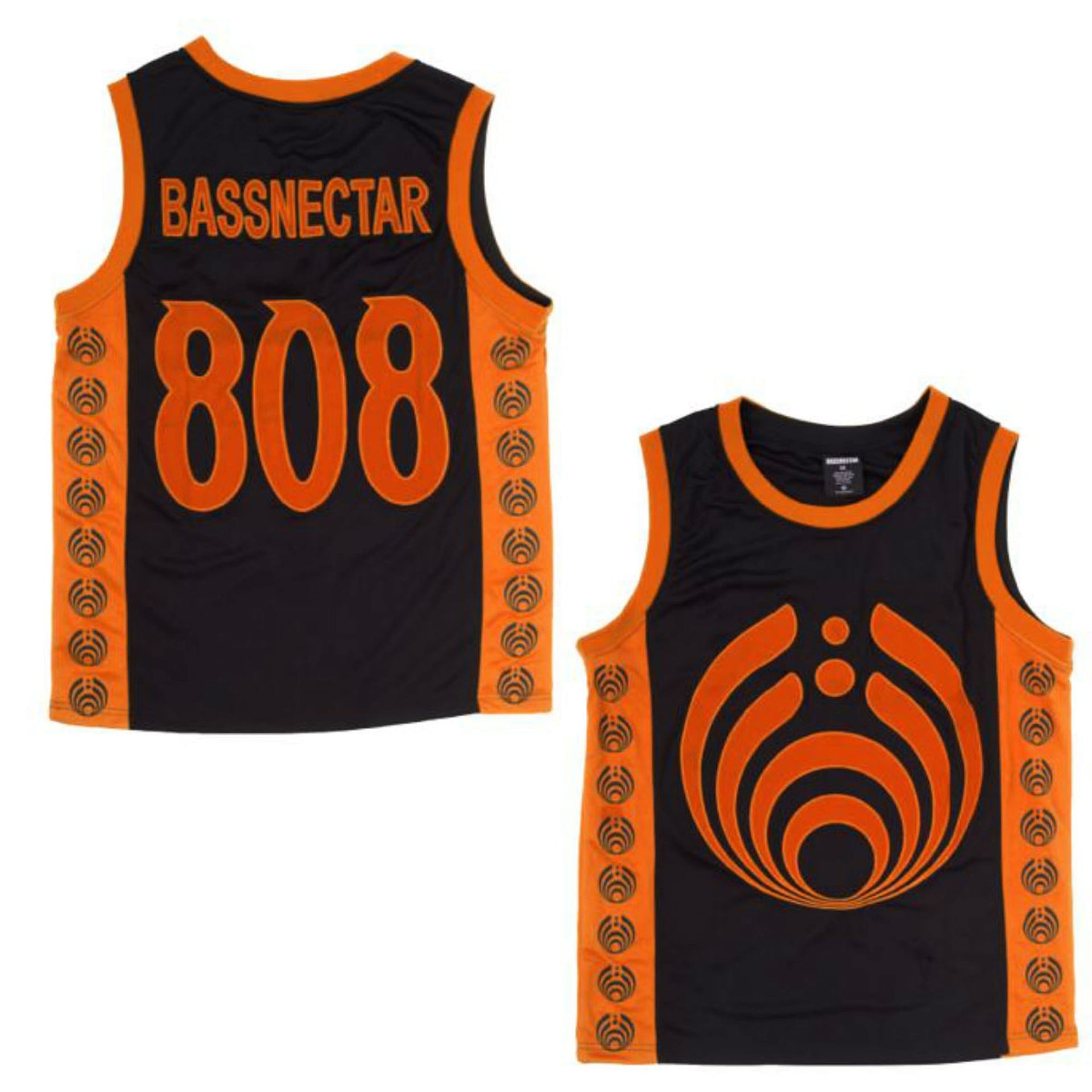 Bassdrop 808 Basketball Jersey - Orange/Black