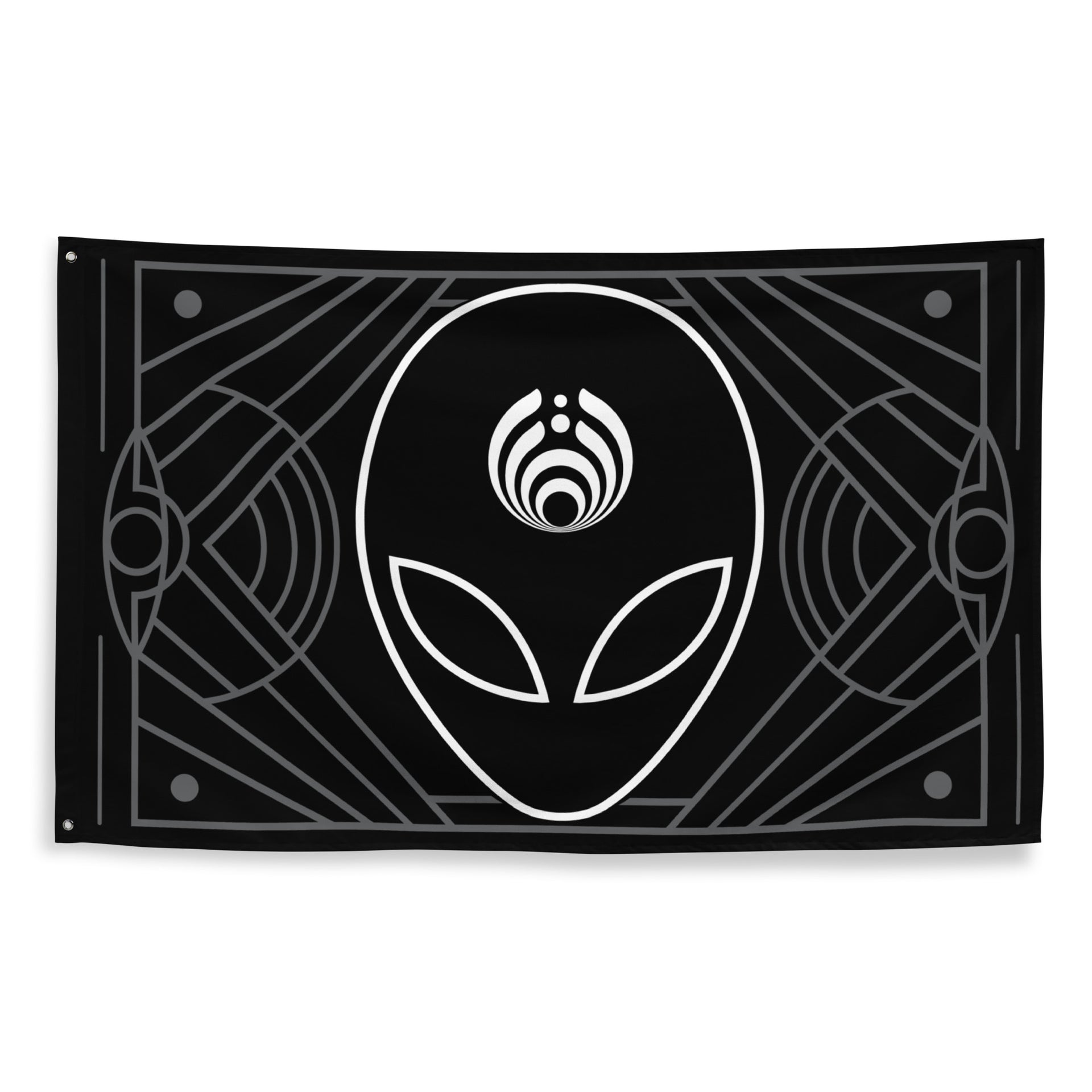 Bass Center X Alien Flag