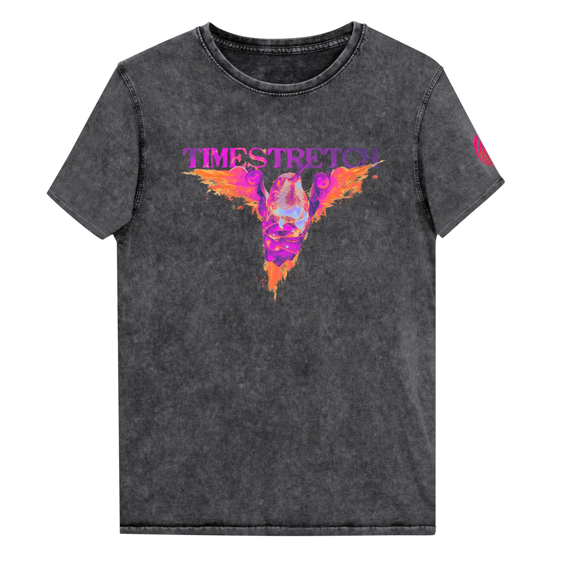 Timestretch Neon Denim wash tee