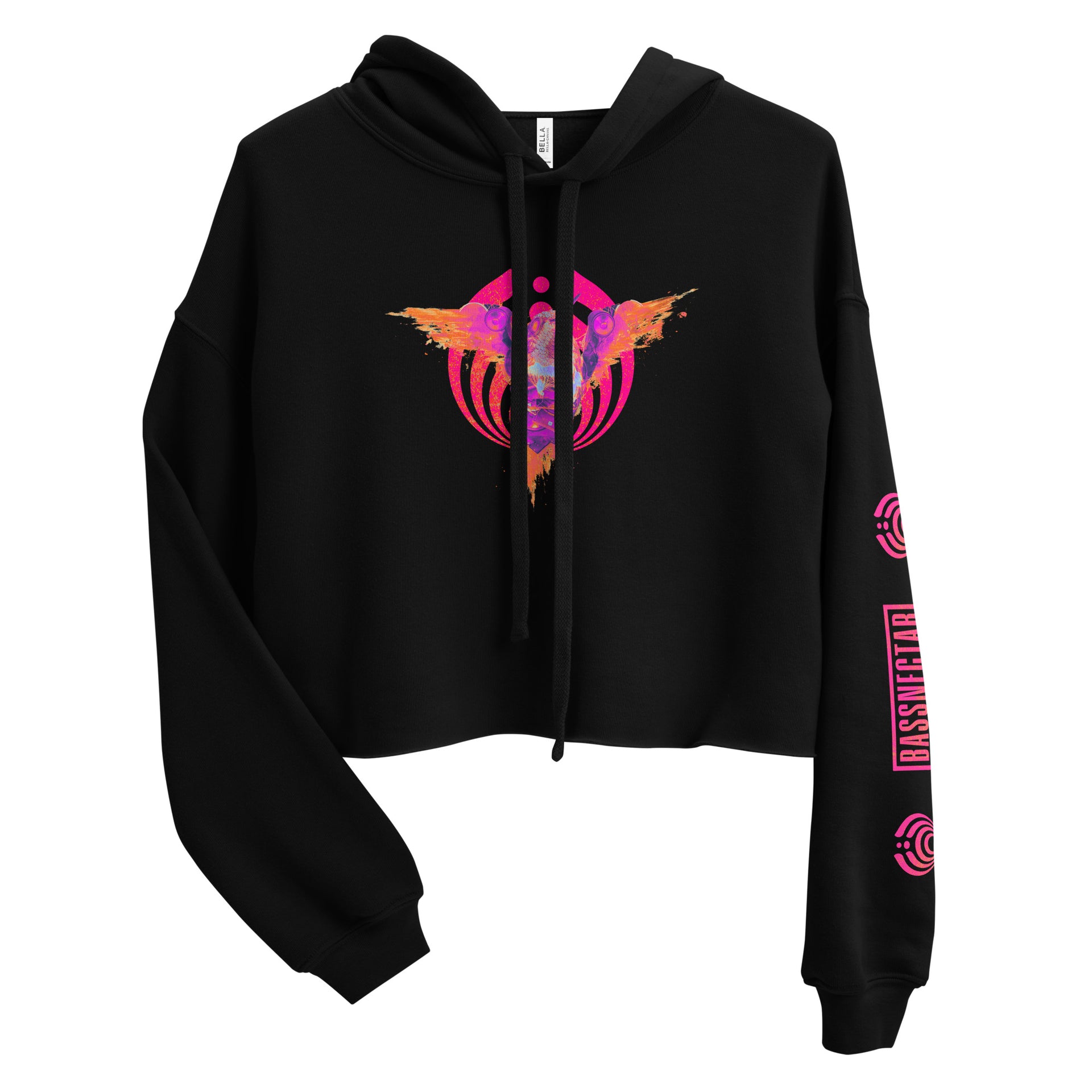 Timestretch Neon Cropped Hoodie